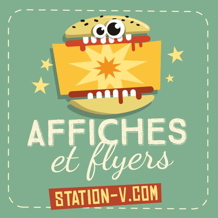 Affiches et flyers par Fabien Veançon graphiste illustrateur sur Station-V