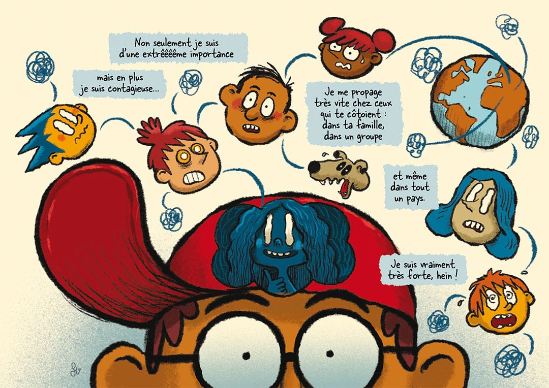 Peur et Confiance : illustrations de Fabien Veançon et Anne-Françoise Rouvet pour la collection Histoires sans Pareilles édition jeunesse